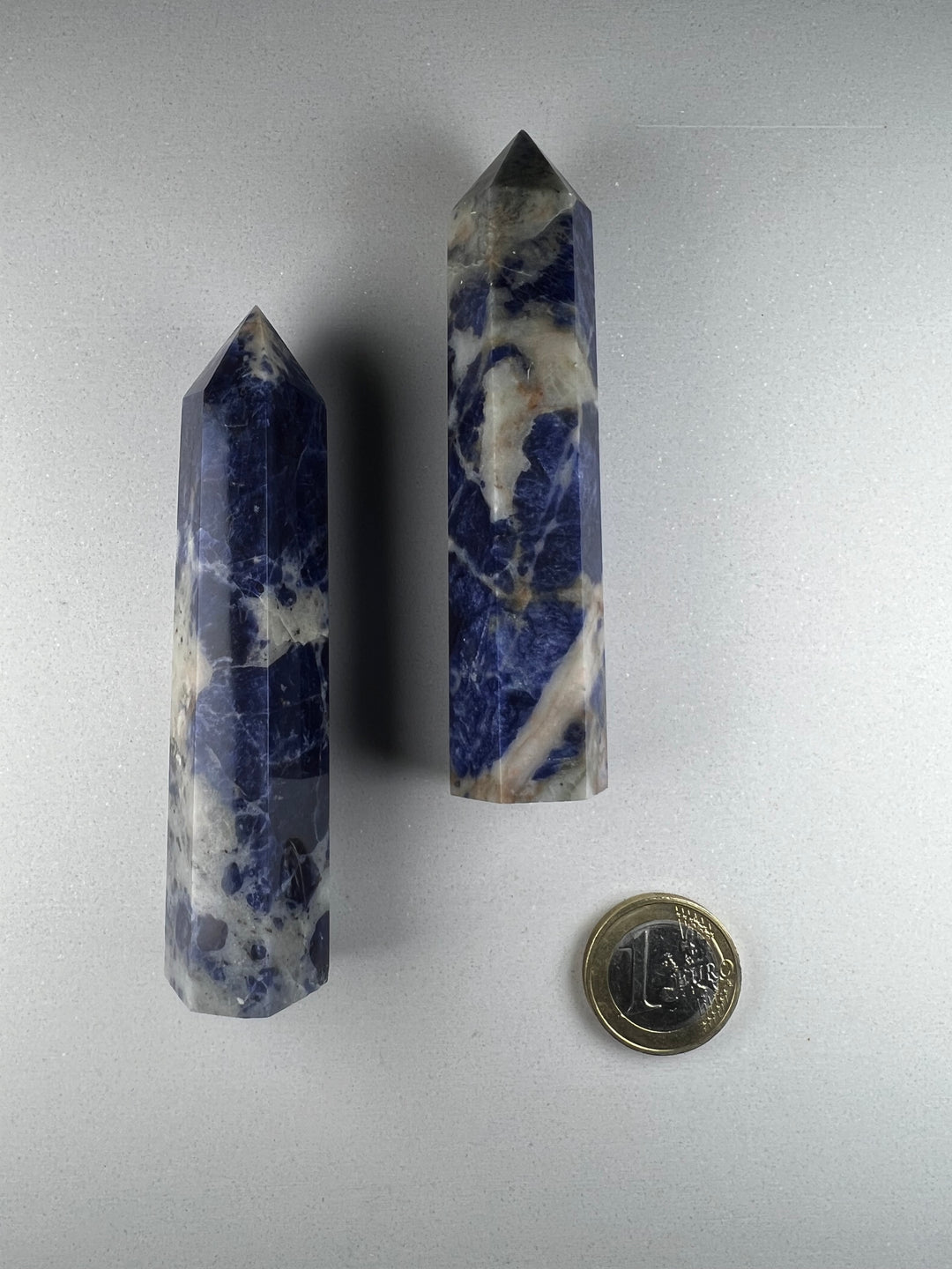 Sodalith Points Spitzen, ca. 35-60 g, ca. 6 cm, A+ Qualität