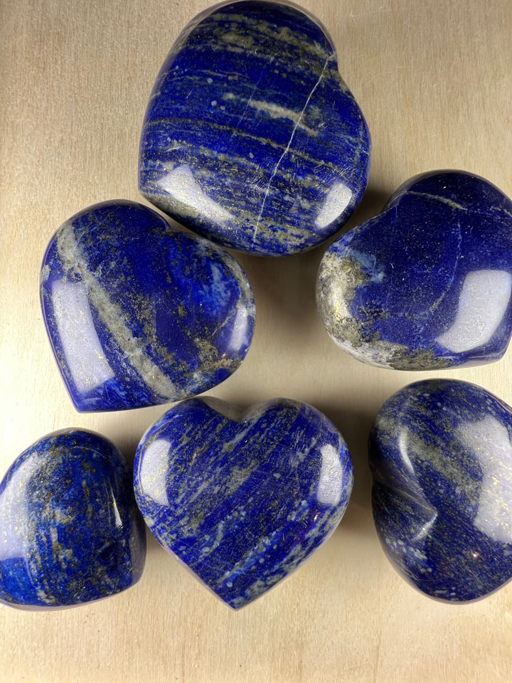 Lapislazuli Herz, ca. 100g, Ø ca. 5-6 cm, A+ Qualität