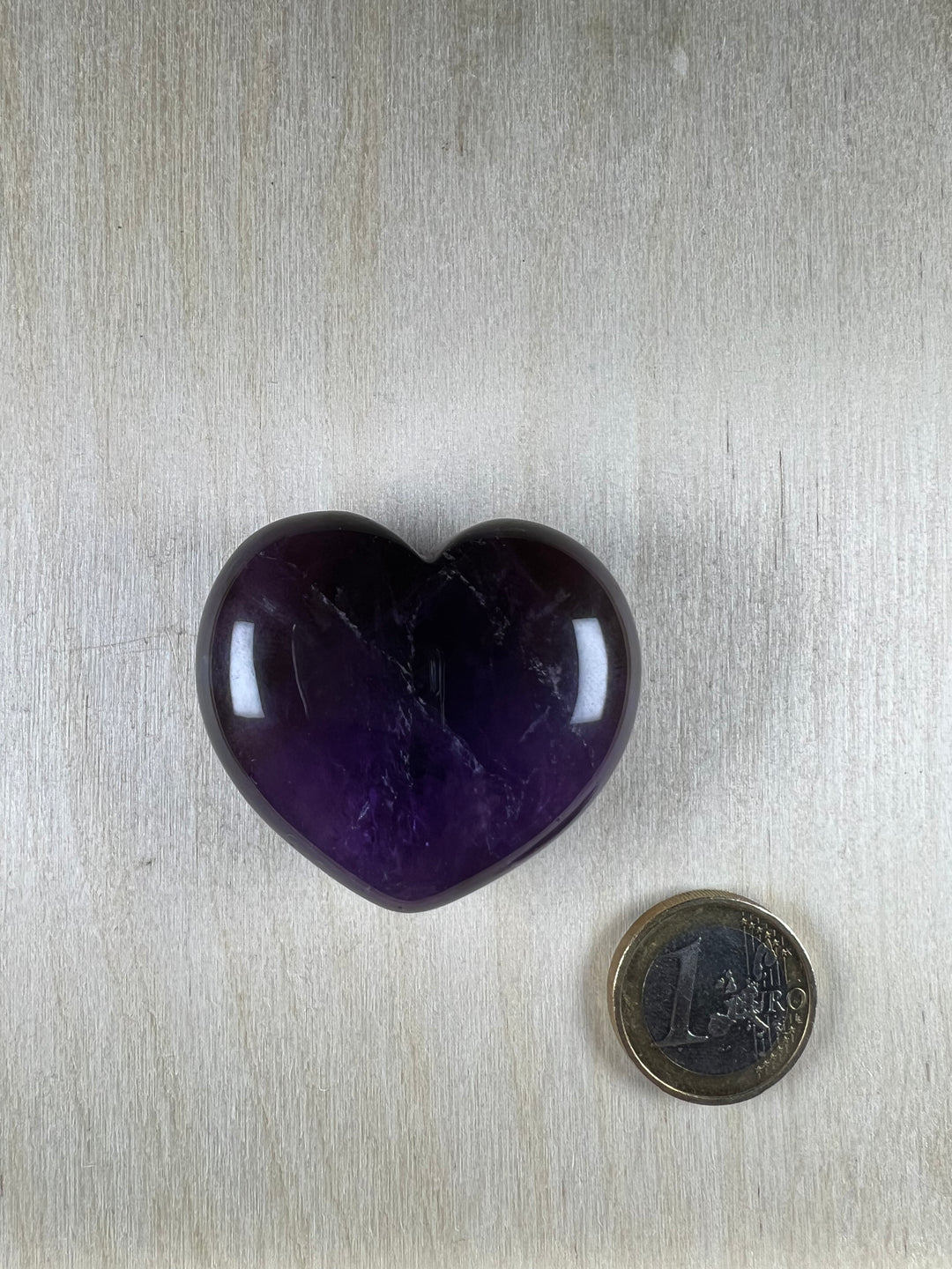 Amethyst Herz, ca. 50g, Ø ca. 4 cm, A+ Qualität